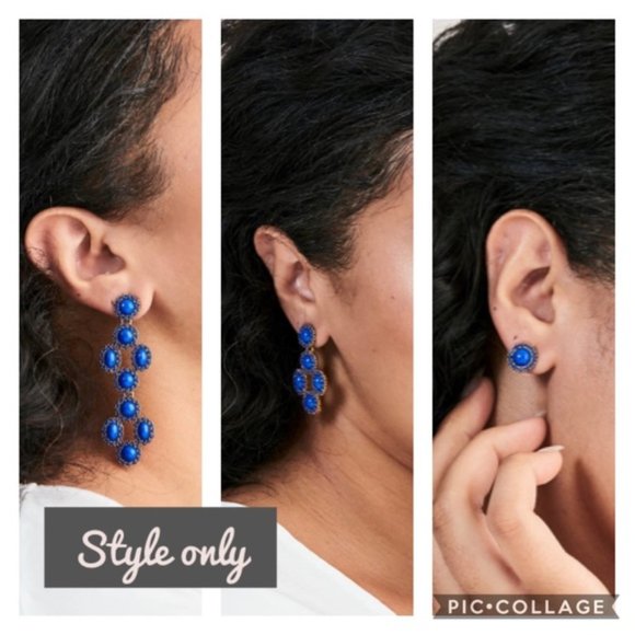 Stella & Dot | Retired Versatile 3-in-1 Coral Red Sardinia Earrings - Picture 8 of 15